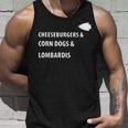 Cheeseburgers Corn Dogs Lombardis Unisex Tank Top Gifts for Him
