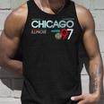 Chicago City Flag Downtown Skyline Chicago 3 Unisex Tank Top Gifts for Him