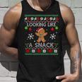 Chirstmas Holiday Looking Like A Snack Ugly Xmas Sweater Tank Top Gifts for Him