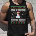 Make Christmas Great Again Ugly Christmas Sweater Snowman Tank Top Gifts for Him Make Christmas Great Again Ugly Christmas Sweater Snowman Tank Top Gifts for Him