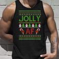 Christmas Jolly Af Ugly Sweater Xmas For Vacation Tank Top Gifts for Him