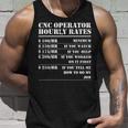 Cnc Operator Hourly Rates Funny Machinist Programmer Labor Unisex Tank Top Gifts for Him