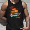 Cocoa Florida Beach Summer Vacation Palm Trees Sunset Men Florida & Merchandise Tank Top Gifts for Him