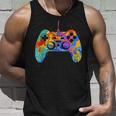 Colorful Gamer Graphic Gaming Controller Graphic Tank Top Gifts for Him
