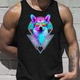 Corgi Dog With Sunglasses Vintage Retro Vaporwave Beach Vibe Tank Top Gifts for Him Corgi Dog With Sunglasses Vintage Retro Vaporwave Beach Vibe Tank Top Gifts for Him