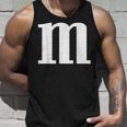 Cute Alphabet M Letter M Groups Halloween Tank Top Gifts for Him