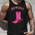 Cute Pink Cowgirl Boot Gift Unisex Tank Top Gifts for Him
