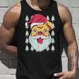 Cute Pug Santa Dog Ugly Christmas Sweater Meme Tank Top Gifts for Him