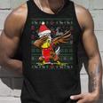 Dabbing Eagle Ugly Christmas Sweater Xmas Party Costume Tank Top Gifts for Him