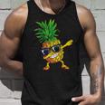 Dabbing Pineapple Sunglasses Aloha Beaches Hawaii Hawaiian Tank Top Gifts for Him