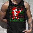 Dabbing Santa Claus Ugly Sweater Christmas Tank Top Gifts for Him