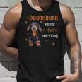 Dachshund Kisses Fix Everything Awesome Unisex Tank Top Gifts for Him