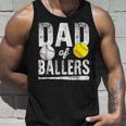 Dad Of Ballers Baseball Softball Fathers Day Dad Tank Top Gifts for Him