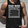 Dad Bod Nutritional Facts Funny Gifts For Dad Unisex Tank Top Gifts for Him