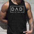 Dad Est 2024 First Dad Fathers Day 2024 New Dad Gift For Mens Unisex Tank Top Gifts for Him