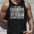 Im A Dad Grandpa And A Veteran Papa Husband Usa Flag Veteran Tank Top Gifts for Him