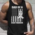 Dad Of A Heart Warrior Heart Disease Awareness Unisex Tank Top Gifts for Him