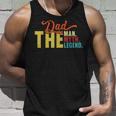 Dad The Man Myth Legend Vintage Fathers Day Daddy Unisex Tank Top Gifts for Him