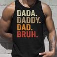 Dada Daddy Dad Bruh Fathers Day Vintage Father Funny Unisex Tank Top Gifts for Him