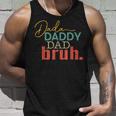 Dada Daddy Dad Bruh Fathers Day Vintage Funny Fathers Day Unisex Tank Top Gifts for Him