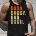 Dada Daddy Dad Bruh Humor Adult Fathers Day Vintage Father Unisex Tank Top Gifts for Him