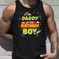 Daddy Of The Birthday Astronaut Boy Outer Space Theme Party Unisex Tank Top Gifts for Him