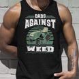 Dads Against Weed Funny Gardening Lawn Mowing Lawn Mower Men Unisex Tank Top Gifts for Him