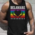Delaware Pride Flag Pride Month Lgbtq Flag Lgbt Community De Tank Top Gifts for Him