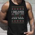 I Deliver All Night Long Ugly Christmas Sweater Tank Top Gifts for Him