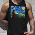Dinosaur Starry Night Dinosaurs Dinosaur Lover Tank Top Gifts for Him