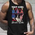 Dog Border Collie This Girl Loves Usa And Her Dog 4Th Of July Border Collie Unisex Tank Top Gifts for Him