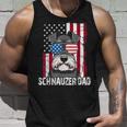 Dog Dad Fathers Day Gift Mini Schnauzer Usa Flag 4Th Of July Unisex Tank Top Gifts for Him