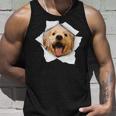 Dog Lover Cute Golden Retriever Jumping Unisex Tank Top Gifts for Him