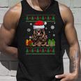 Dog Lovers Cocker Spaniel Santa Hat Ugly Christmas Sweater Tank Top Gifts for Him