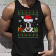 Dog Lovers Saint Bernard Santa Hat Ugly Christmas Sweater Tank Top Gifts for Him