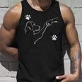 Dog And People Punch Hand Dog Friendship Fist Bump Dog's Paw Tank Top Gifts for Him