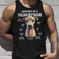 Dogs Anatomy Of A Italian Greyhound Dog Funny Gift Unisex Tank Top Gifts for Him