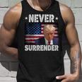 Donald Trump President Hot Never Surrender Usa Flag Tank Top Gifts for Him