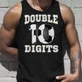 Double Digits Birthday Decorations Boy 10 Soccer 10Th Bday Tank Top Gifts for Him