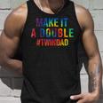 Make It A Double Twin Dad Expecting Twins Baby Announcement Tank Top Gifts for Him