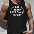 Eat Sleep Root Canal Repeat Gift For Dental Specialists Unisex Tank Top Gifts for Him