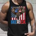 Elephant Merica 4Th Of July American Flag Usa Republican Unisex Tank Top Gifts for Him