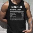 Ezekiel Name Funny Gift Ezekiel Nutrition Facts V2 Unisex Tank Top Gifts for Him