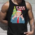 Fake Trees Us President Donald Trump Ugly Christmas Sweater Tank Top Gifts for Him