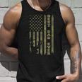 Fathers Day Best Dad Ever Vintage Camo Usa Flag Deer Hunter Unisex Tank Top Gifts for Him