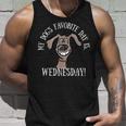 Fathers Day My Dogs Favorite Day Is Wednesday Hump Day  Unisex Tank Top Gifts for Him