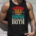 Fathers Day Two Titles Dad And Paw Paw Father Grandpa Unisex Tank Top Gifts for Him