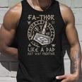 Fathor - Like A Dad Just Way Mightier Fathers Day Viking Unisex Tank Top Gifts for Him