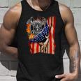 Firefighter American Flag Pride Hand Fire Service Lover Tank Top Gifts for Him