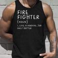 Firefighter Definition Funny Unisex Tank Top Gifts for Him